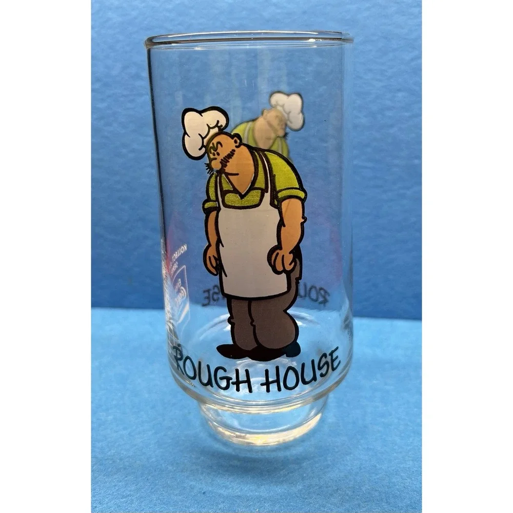 Vintage 1975 Popeye Coca-Cola Rough House‎ Glass